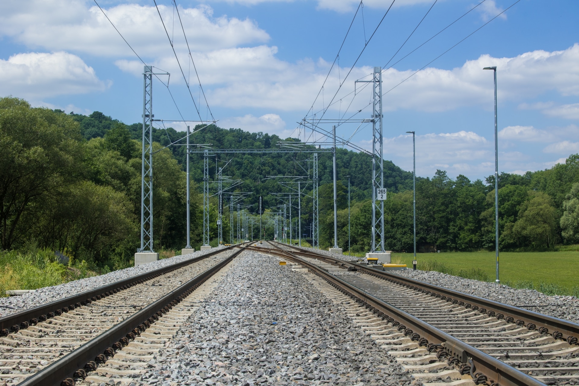 železnice železniční stavby technická fotografie